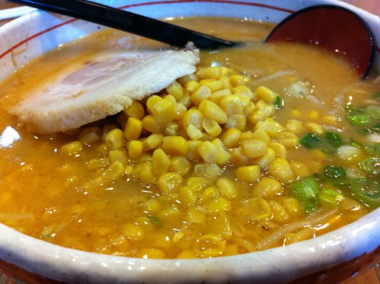 Ramen Toppings: Corn. Image courtesy of Karen Neoh via Flickr Commons.