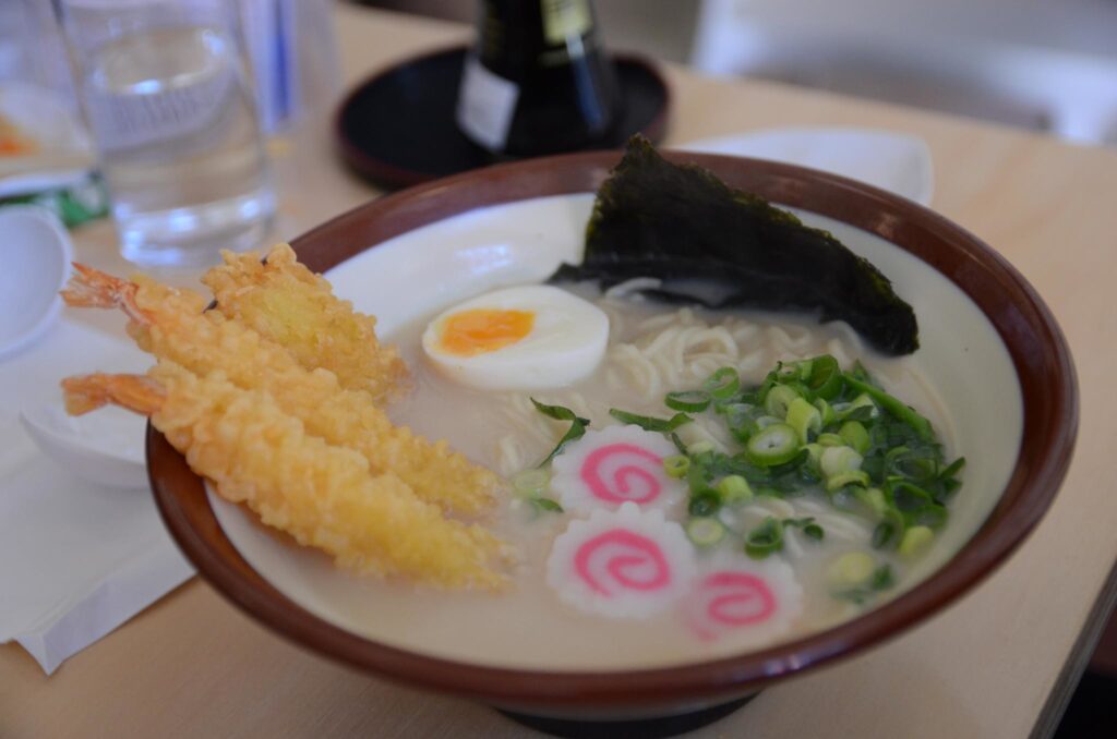Types of Ramen: Tempura Ramen. Image courtesy of Alpha via Flickr Commons.