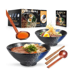 Ramen Kits: Ceramic Bowls, Spoons, and Chopsticks