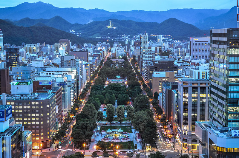 Ramen from Sapporo. Odori Park - Sapporo, image courtesy of Trevor Dobson via Flickr Commons.